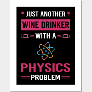 Wine Drinker Physics Physicist Posters and Art